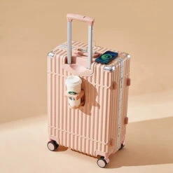 Multifunctional Luggage Aluminum Frame Trolley Case Universal Wheel -Vera Bradley Shop Multifunctional Luggage Aluminum Frame Trolley Case Universal Wheel Cup Holder Seat Built in USB Interface Boarding.jpg 640x640 dc054692 a07d 46b1 825a fa7fdca879fd
