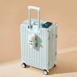 Multifunctional Luggage Aluminum Frame Trolley Case Universal Wheel -Vera Bradley Shop Multifunctional Luggage Aluminum Frame Trolley Case Universal Wheel Cup Holder Seat Built in USB Interface Boarding d241e09c 7eb3 4a16 af2c d572d1cd2fb3