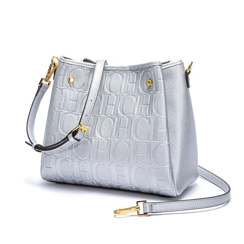 New Pu Bucket Bag Fashion Stitching Wild Messenger Brand Women's 10 New Pu Bucket Bag Fashion Stitching Wild Messenger Brand Women's - Image 8