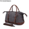 Men'S Travel Bags Vintage Leather Canvas Carry On Luggage Bags Big Men Duffel Bags Travel Tote 1 Men'S Travel Bags Vintage Leather Canvas Carry On Luggage Bags Big Men Duffel Bags Travel Tote -Vera Bradley Shop product image 534827637
