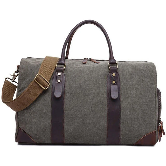 2018 Fashion Canvas Men'S Travel Bag Carry On Luggage Bags Vintage Handbag Crossbody Men Duffel 4 2018 Fashion Canvas Men'S Travel Bag Carry On Luggage Bags Vintage Handbag Crossbody Men Duffel - Image 2