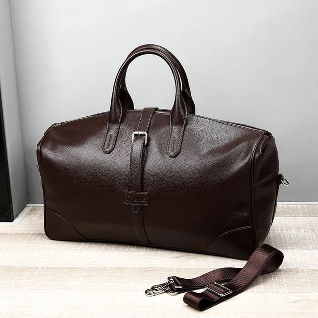2019 New Fashion Pu Leather Men Casual Travel Bags Carry On Luggage Bags Men Duffel Bags Travel 4 2019 New Fashion Pu Leather Men Casual Travel Bags Carry On Luggage Bags Men Duffel Bags Travel - Image 2
