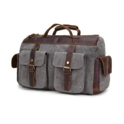 Vintage Canvas Leather Men'S Travel Bags Carry On Luggage Bags Men Duffel Bags Travel Tote Large -Vera Bradley Shop product image 906442312