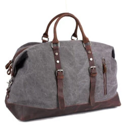 Vintage Multifunctional Large Capacity Carry On Canvas Luggage Bag For Men Duffel Bags Weekend